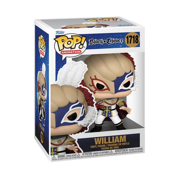 Black Clover POP! Animation Vinyl Figur William 9 cm - Smalltinytoystore