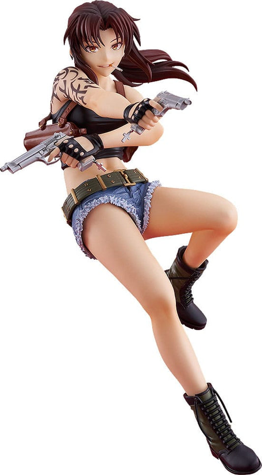 Black Lagoon Pop Up Parade PVC Statue Revy L Size 21 cm - Smalltinytoystore