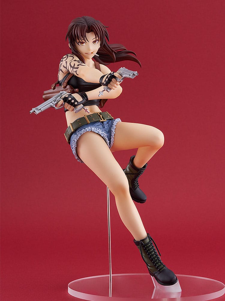 Black Lagoon Pop Up Parade PVC Statue Revy L Size 21 cm - Smalltinytoystore