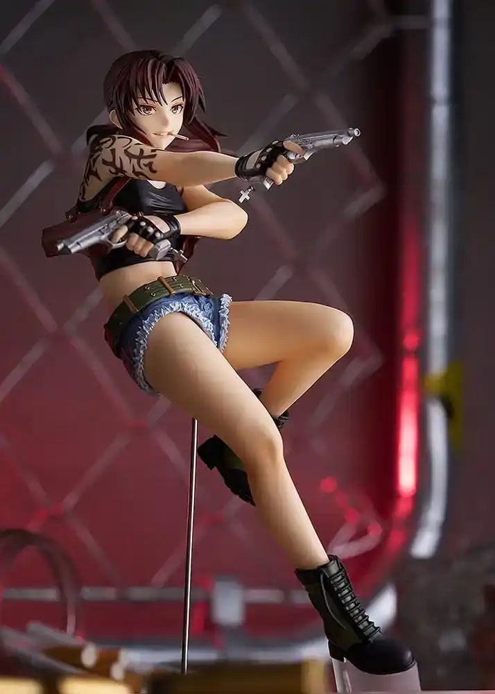 Black Lagoon Pop Up Parade PVC Statue Revy L Size 21 cm - Smalltinytoystore