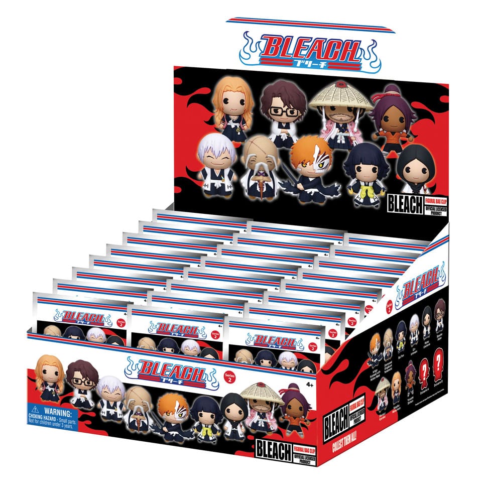 Bleach 3D PVC-Taschenanhänger Series 2 Display (24) - Smalltinytoystore