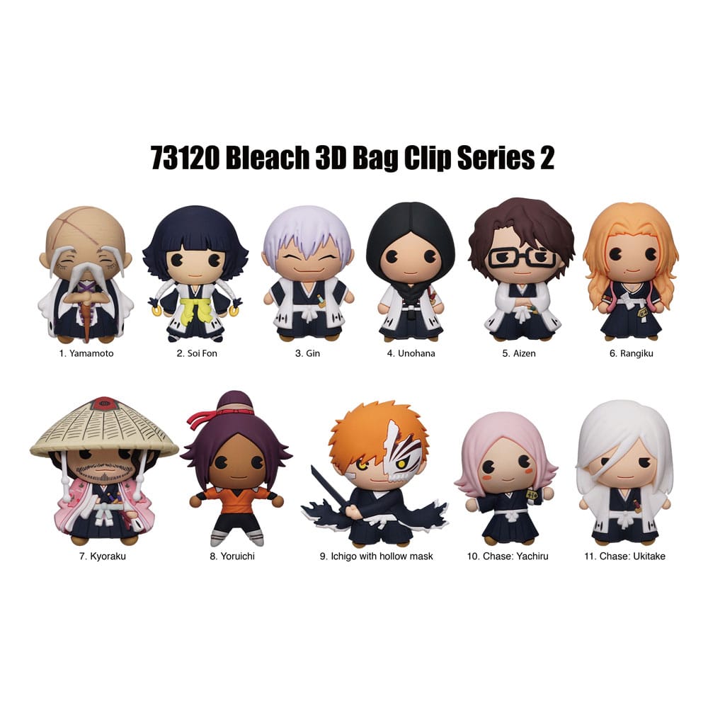 Bleach 3D PVC-Taschenanhänger Series 2 Display (24) - Smalltinytoystore
