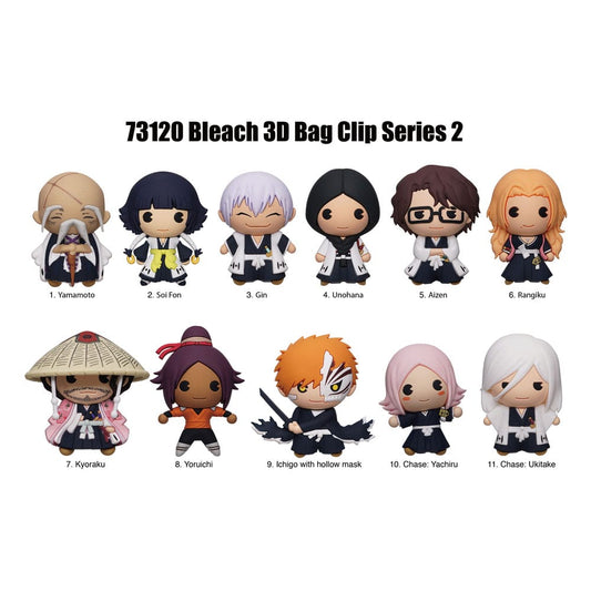 Bleach 3D PVC-Taschenanhänger Series 2 Display (24) - Smalltinytoystore