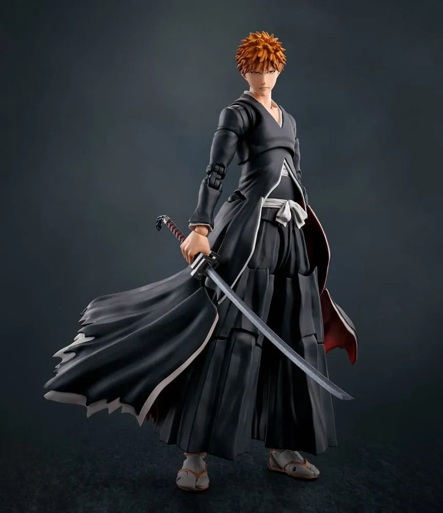 Bleach S.H. Figuarts Actionfigur Ichigo Kurosaki Getsugatensho 16 cm - Smalltinytoystore