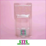 Transparenter Schutzblister für Figuren, Blistercase von Smalltinytoystore vor rosa Hintergrund