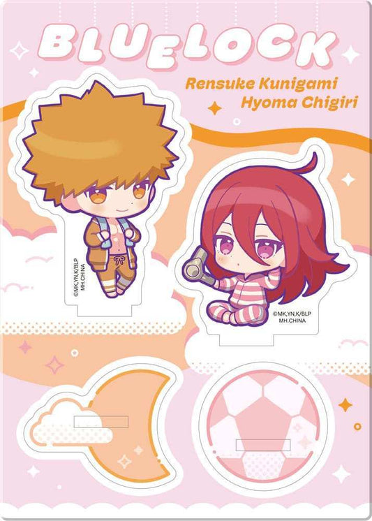 Blue Lock Acryl Stand Buddycolle Good Night Ver. 2 Rensuke Kunigami & Hyoma Chigiri 14 cm - Smalltinytoystore