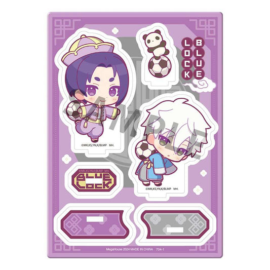 Blue Lock The Movie Acryl Stand Buddycolle Episode Nagi A: Seishiro Nagi & Reo Mikage Panda ver. 14 cm - Smalltinytoystore
