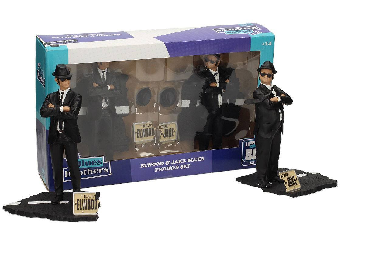 Blues Brothers Movie Icons Statuen Doppelpack Jake & Elwood 18 cm - Smalltinytoystore