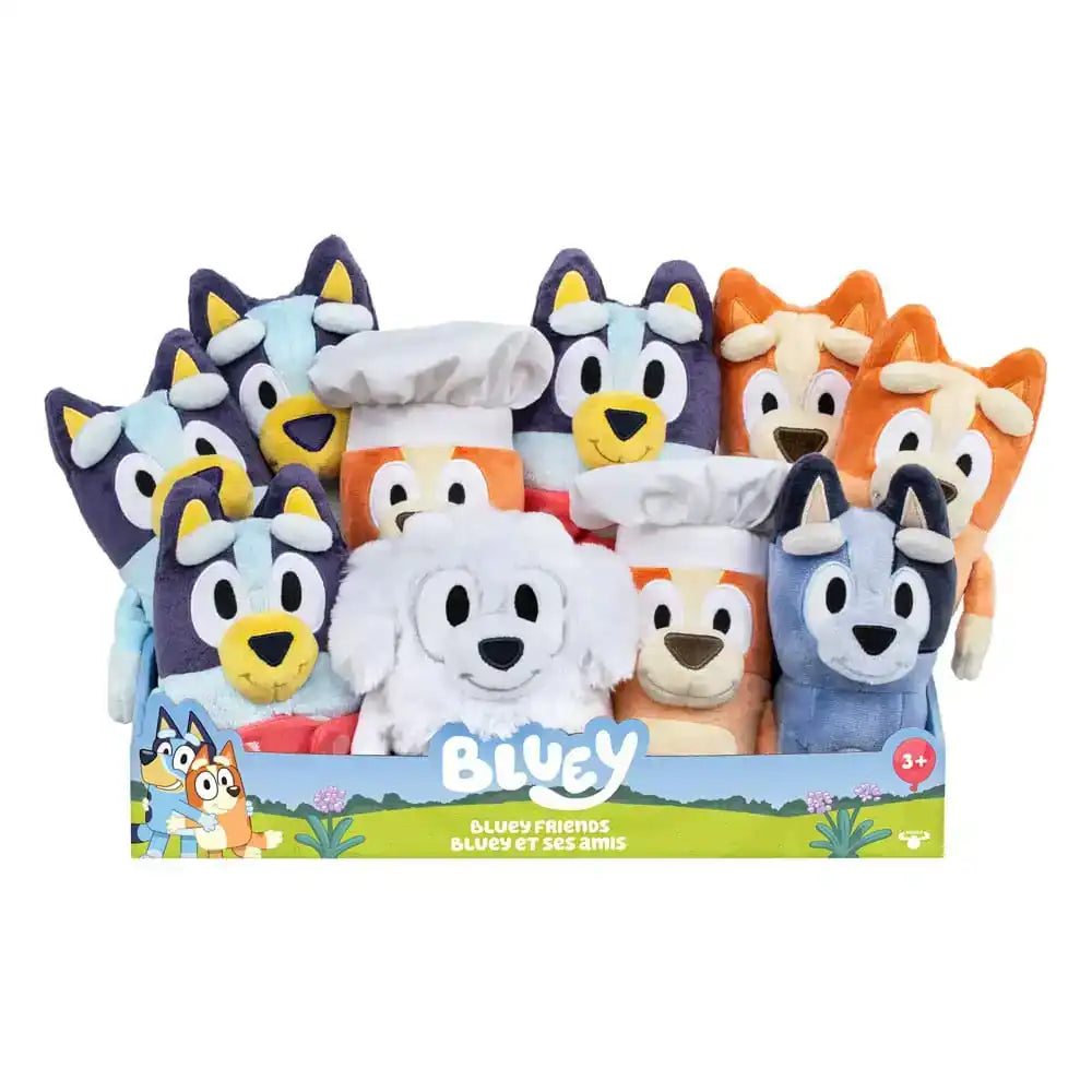 Bluey Plüschfiguren Bluey Basic 20 cm Sortiment (10) - Smalltinytoystore