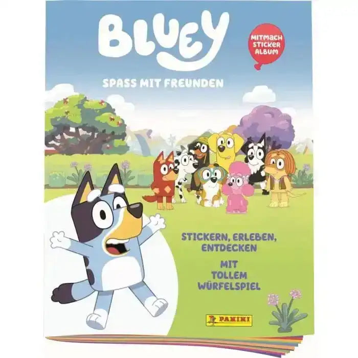 Bluey Spaß mit Freunden Sticker Collection Album *Deutsche Version* - Smalltinytoystore