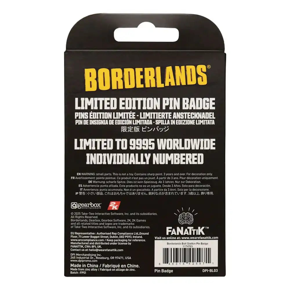 Borderlands Ansteck-Pin Butt Stallion Limited Edition