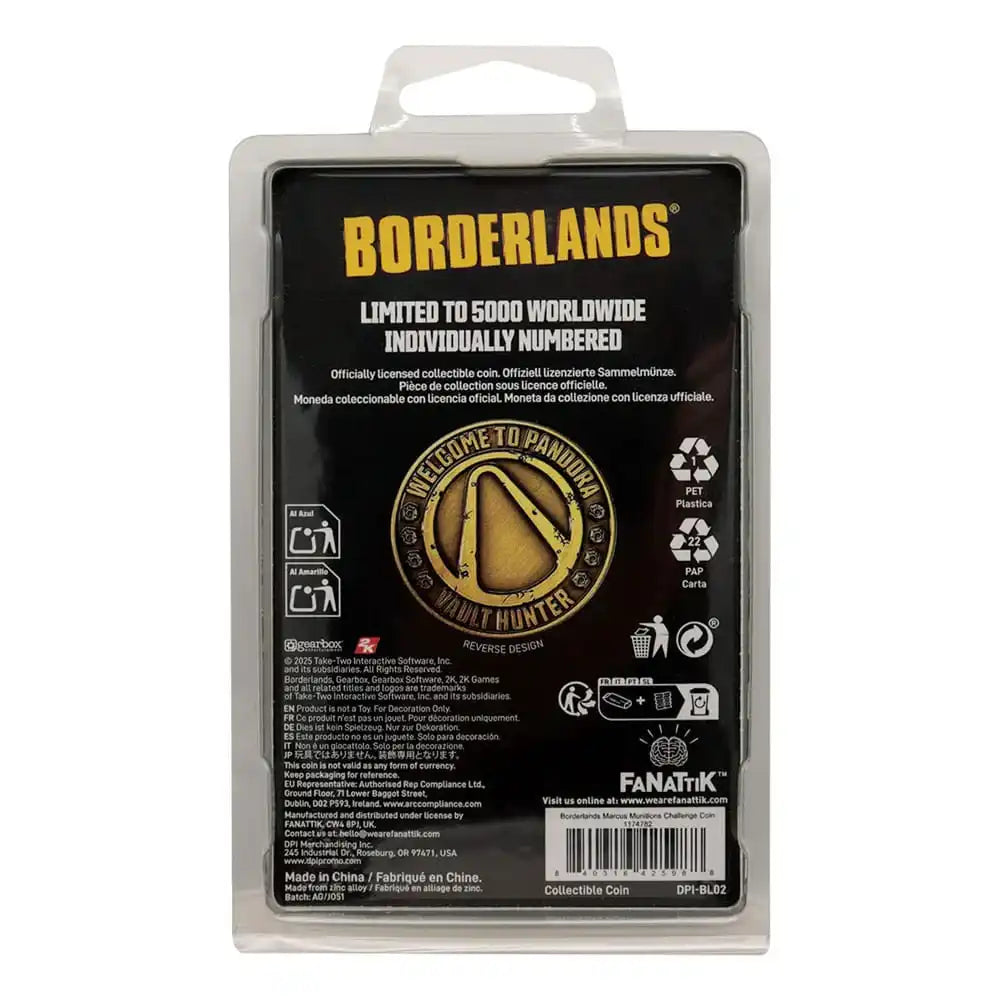 Borderlands Sammelmünze Marcus Munitions Limited Edition