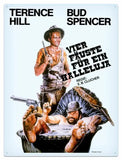 Bud Spencer & Terence Hill Blechschild Vier Fäuste für ein Halleluja 30 x 40 cm - Smalltinytoystore