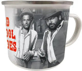 Bud Spencer & Terence Hill Emaille Tasse Old School Heroes - Smalltinytoystore