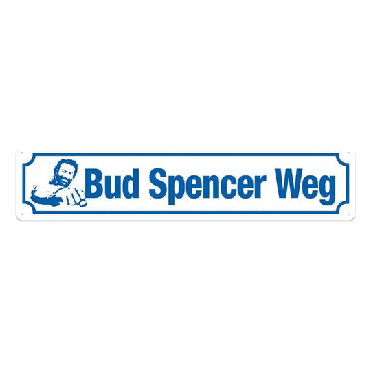 Bud Spencer Blechschild Bud Spencer Weg 46 x 10 cm - Smalltinytoystore