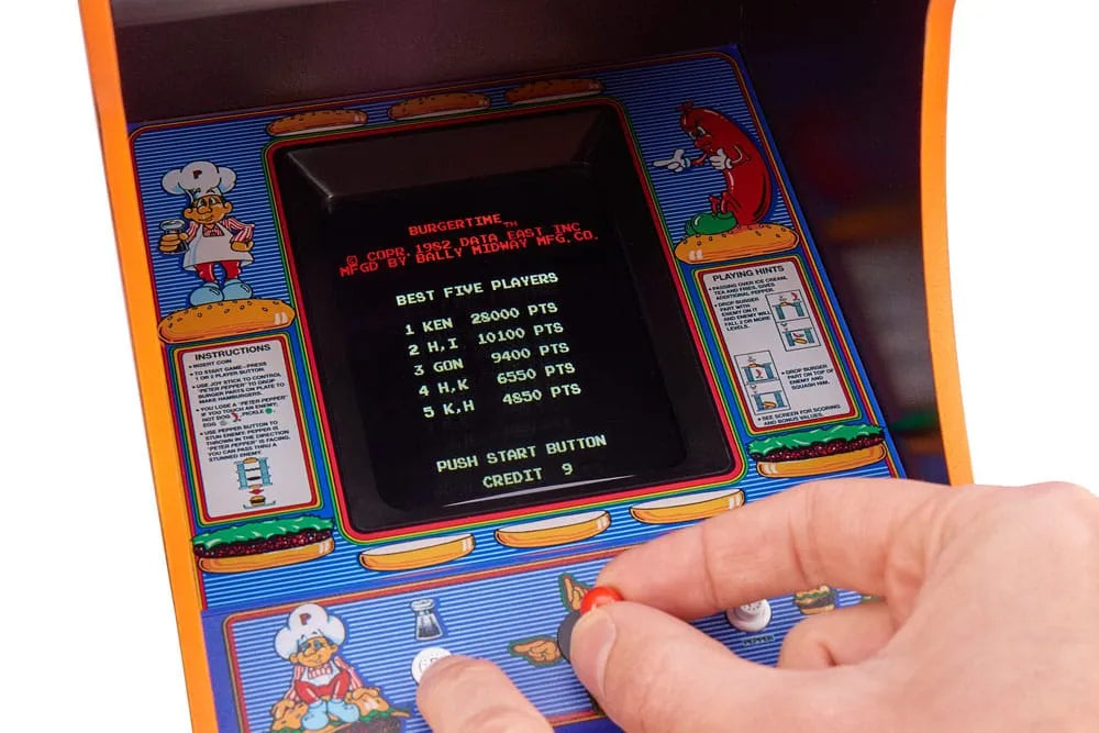 Burger Time Quarter Arcade Machine 44 cm - Smalltinytoystore