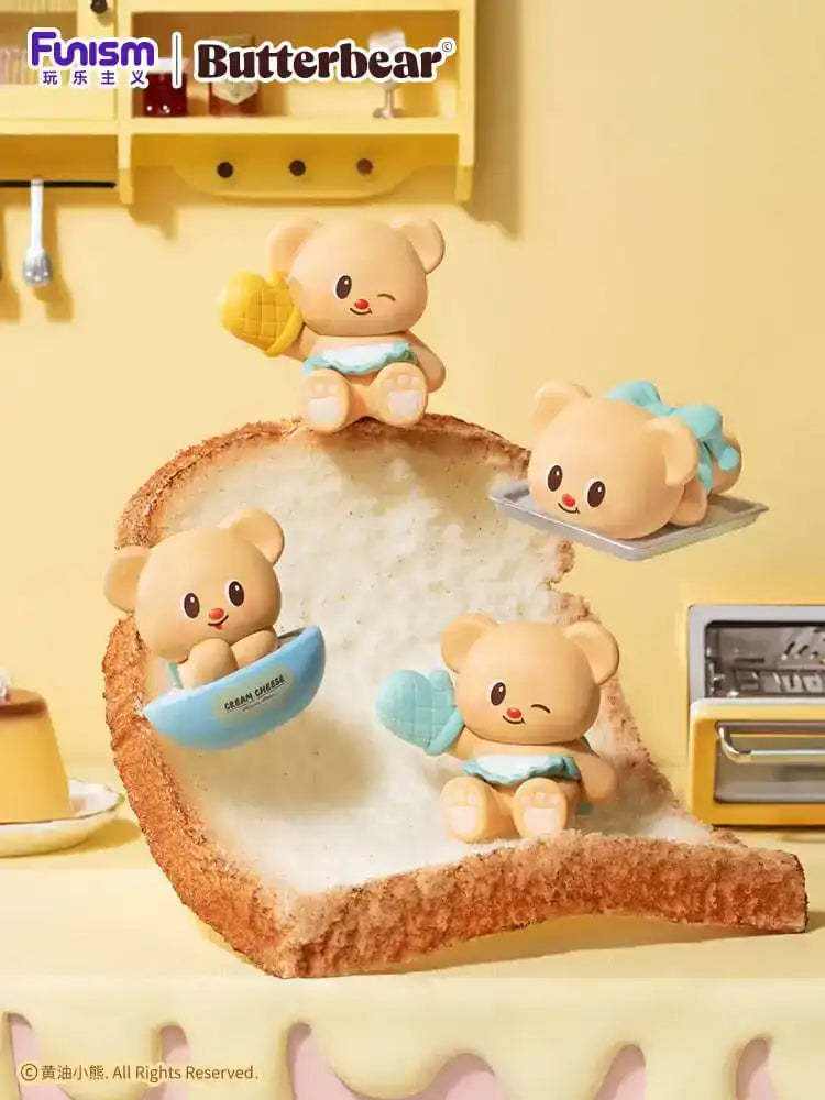 Butterbear Baked with Love Series Minifiguren 3er-Pack Chubby Face 10 cm Display (6) - Smalltinytoystore