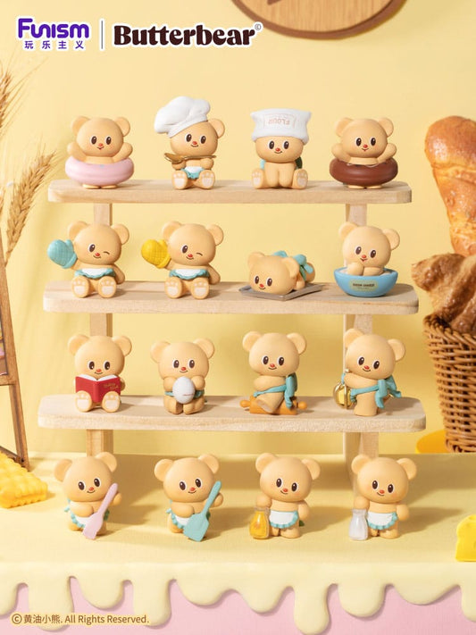 Butterbear Baked with Love Series Minifiguren 3er-Pack Chubby Face 10 cm Display (6) - Smalltinytoystore