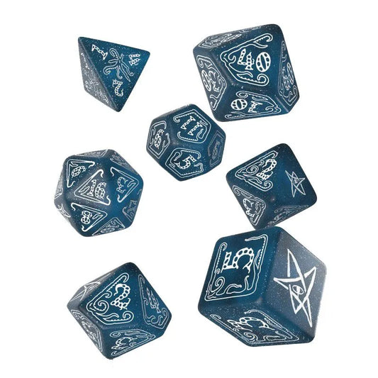 Call of Cthulhu Würfel Set Abyssal & White (7) - Smalltinytoystore