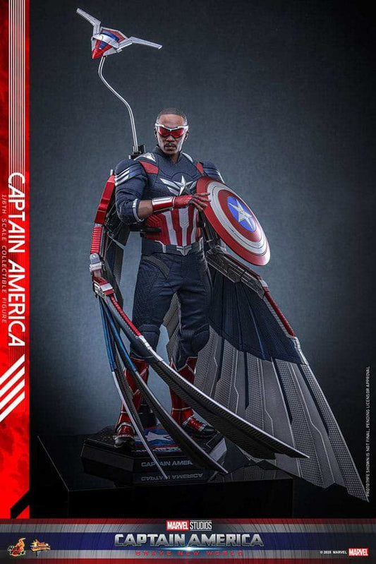 Captain America Brave New World Movie Masterpiece 1/6 Captain America HOT TOYS - Smalltinytoystore