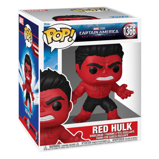 Captain America Brave New World Oversized POP! Vinyl Figur Red Hulk 15 cm - Smalltinytoystore
