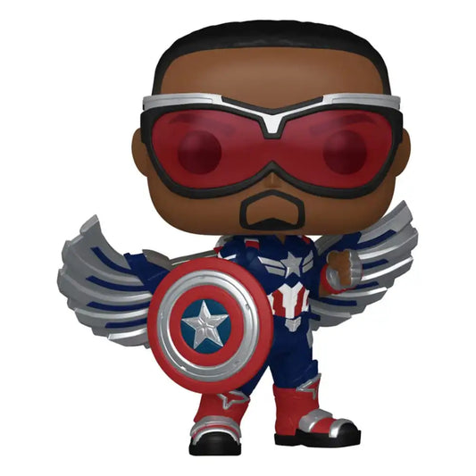 Captain America Brave New World POP! Movies Vinyl Figur Captain America 9 cm - Smalltinytoystore