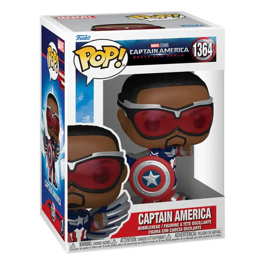 Captain America Brave New World POP! Movies Vinyl Figur Captain America 9 cm - Smalltinytoystore