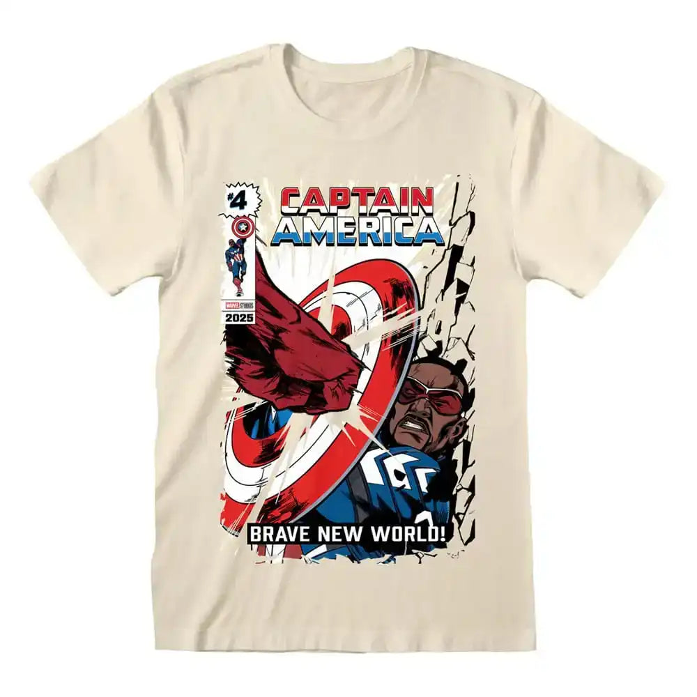 Captain America Brave New World T-Shirt Impact Größe S - Smalltinytoystore