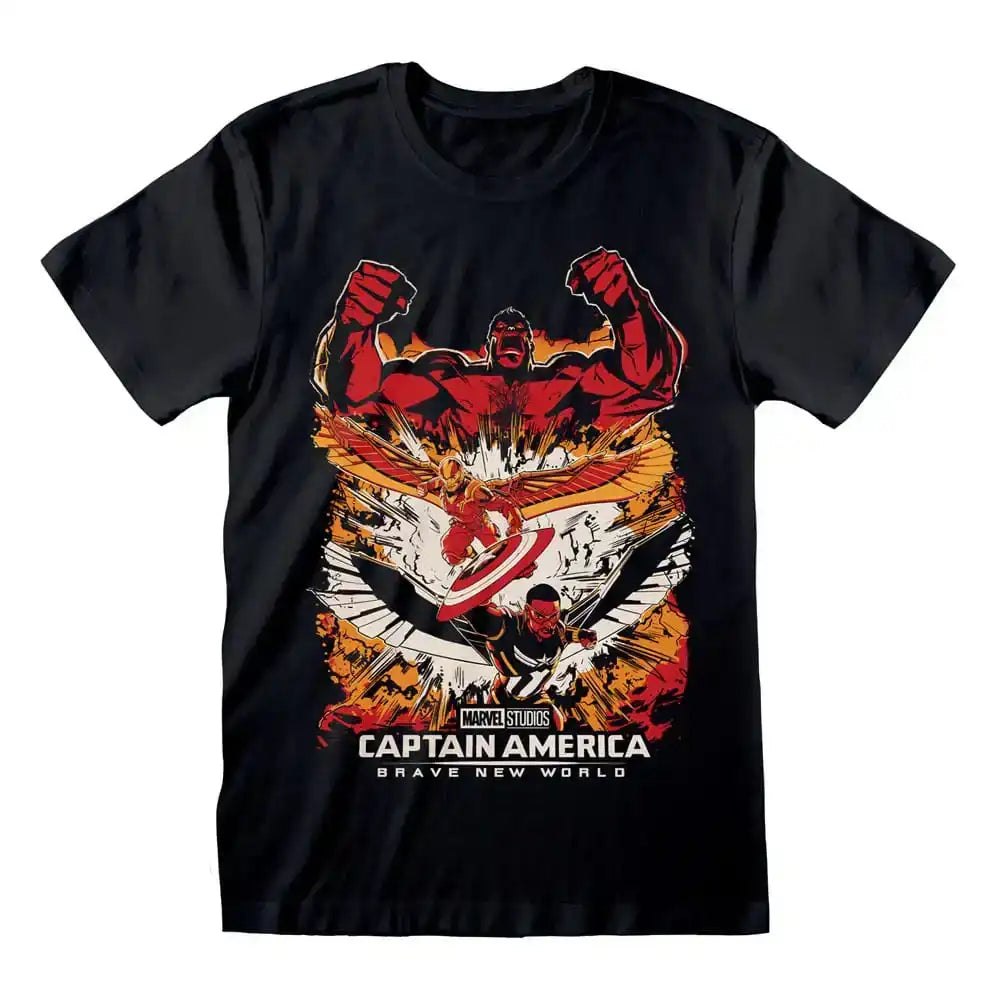 Captain America Brave New World T-Shirt Montage Größe S - Smalltinytoystore