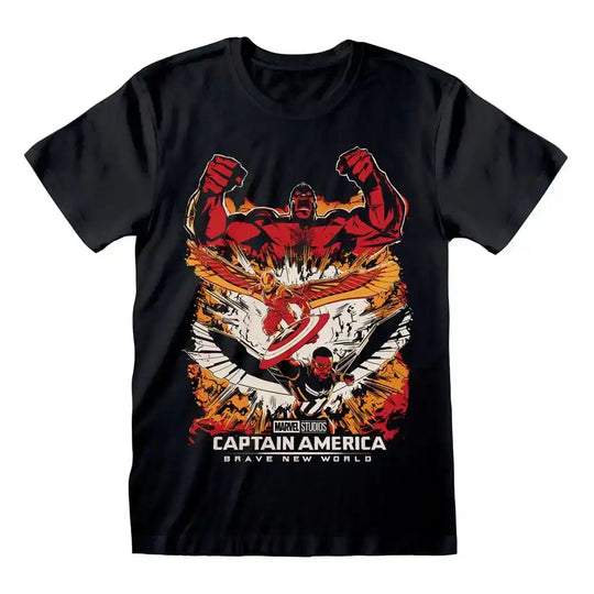 Captain America Brave New World T-Shirt Montage Größe S - Smalltinytoystore