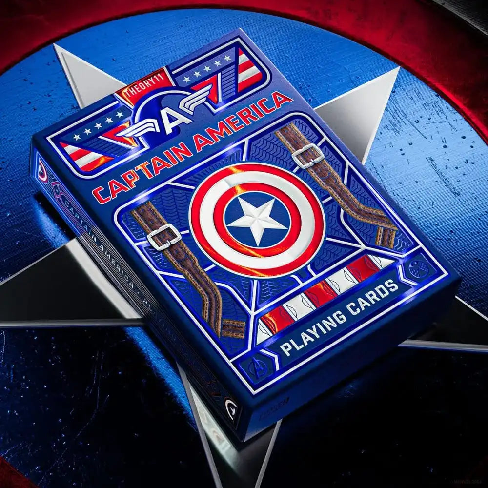 Captain America Spielkarten Patriotic Design - Smalltinytoystore