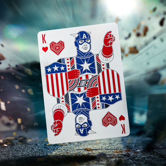 Captain America Spielkarten Patriotic Design - Smalltinytoystore