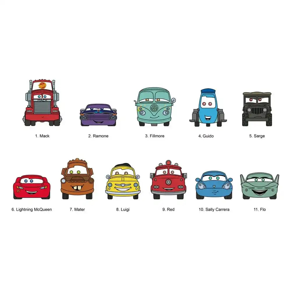Cars 3D PVC-Taschenanhänger Series 1 Display (24) - Smalltinytoystore