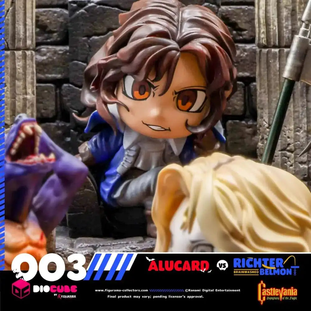 Castlevania DioCube PVC Diorama Alucard Vs Richter Belmont 15 cm - Smalltinytoystore