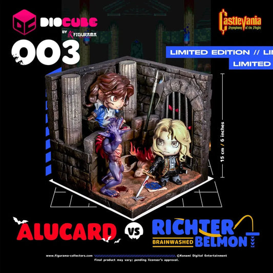 Castlevania DioCube PVC Diorama Alucard Vs Richter Belmont 15 cm - Smalltinytoystore