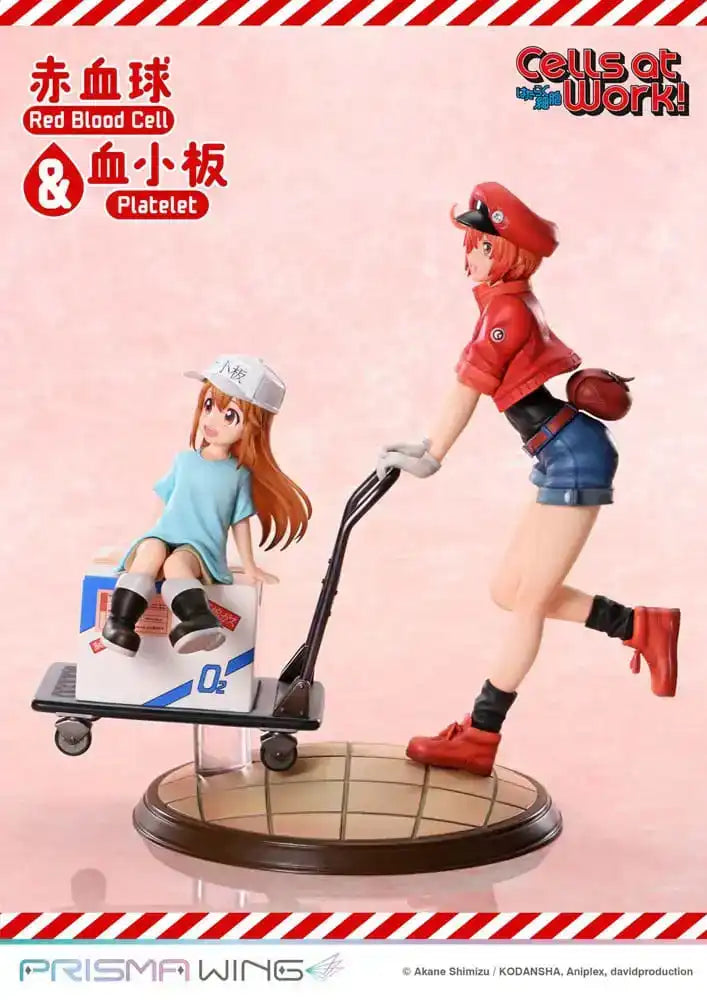 Cells at Work Prisma Wing PVC Statue Red Blood Cell & Platelet  26 cm