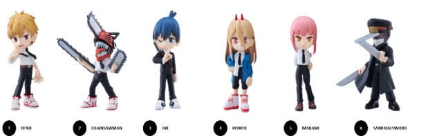 Chainsaw Man Anime Series Minifiguren 9 cm Display (6) - Smalltinytoystore