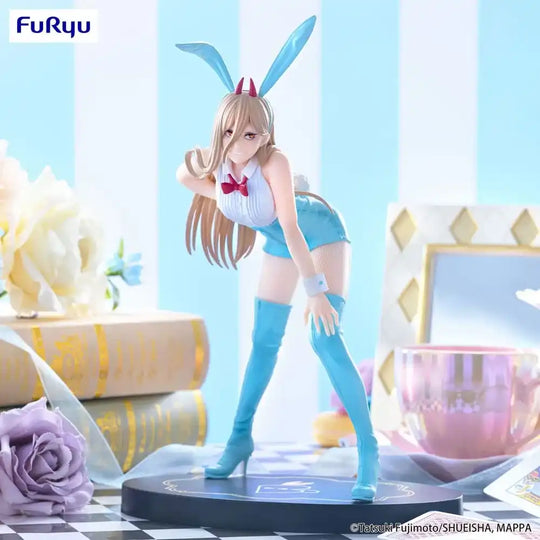 Chainsaw Man BiCute Bunnies PVC Statue Power Light Blue Color Ver. 30 cm - Smalltinytoystore