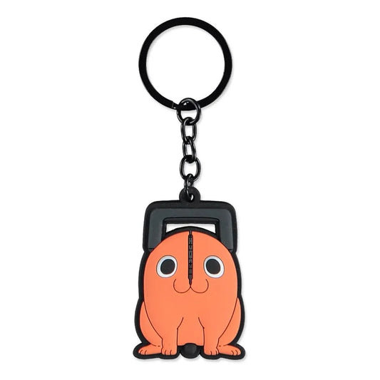 Chainsaw Man Gummi-Schlüsselanhänger Pochita - Smalltinytoystore