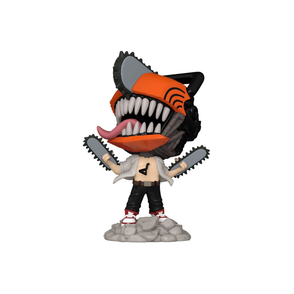 Chainsaw Man POP! & Tee Vinyl Figur & T-Shirt Set Chainsaw Man Leaping Größe L - Smalltinytoystore