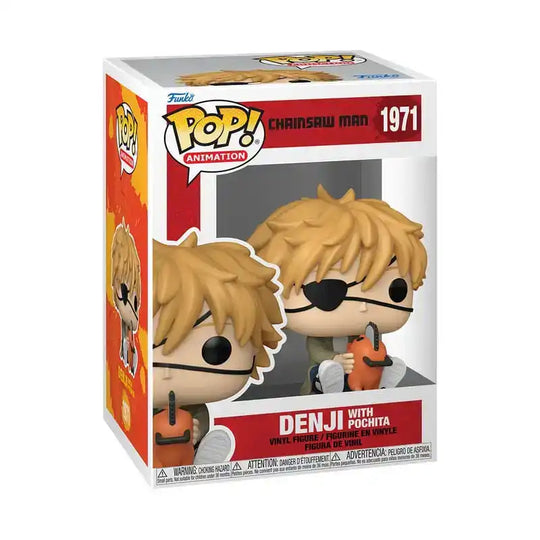 Chainsaw Man POP! Games Vinyl Figur Denji & Pochita 9 cm - Smalltinytoystore