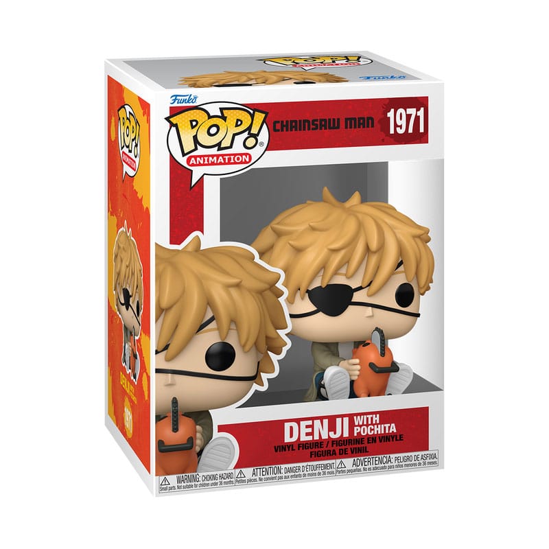 Chainsaw Man POP! Games Vinyl Figur Denji & Pochita 9 cm - Smalltinytoystore