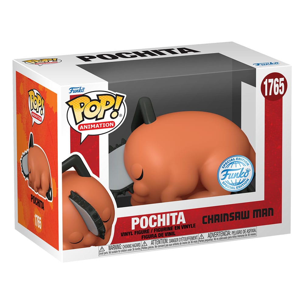 Chainsaw Man POP! Movies Vinyl Figur Sleeping Pochita heo Exclusive 9 cm - Smalltinytoystore