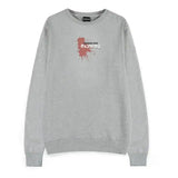 Chainsaw Man Pullover Power Grey Melange - Smalltinytoystore