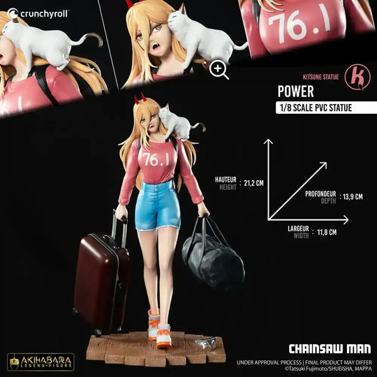 Chainsaw Man PVC Statue 1/8 Power 21 cm - Smalltinytoystore