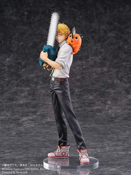 Chainsaw Man S-Fire PVC Statue 1/7 Denji & Pochita 24 cm - Smalltinytoystore