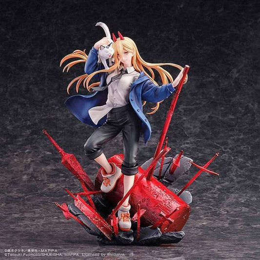 Chainsaw Man Statue 1/7 Power & Meowy 28 cm - Smalltinytoystore