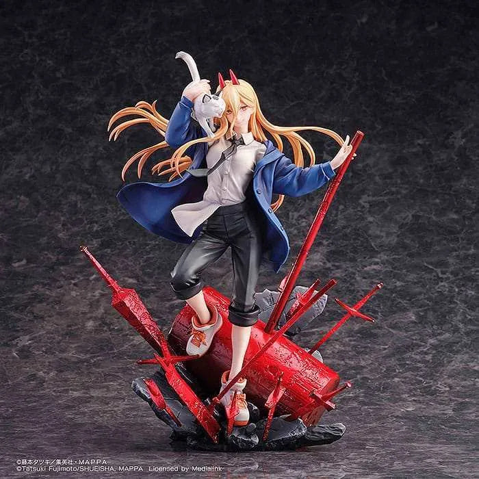 Chainsaw Man Statue 1/7 Power & Meowy 28 cm - Smalltinytoystore