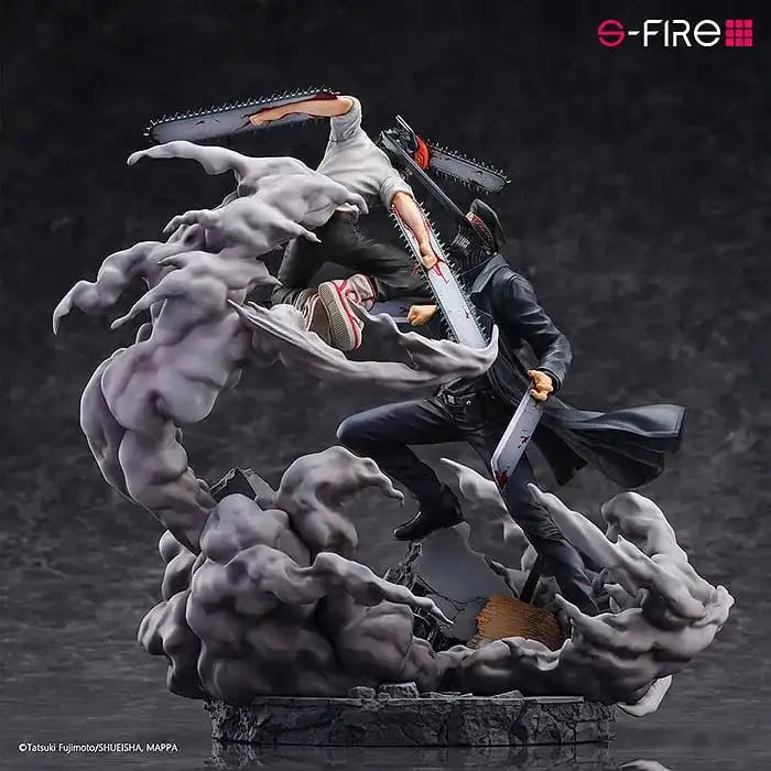 Chainsaw Man Statue Super Situation Figure Chainsaw Man vs. Samurai Sword 26 cm - Smalltinytoystore
