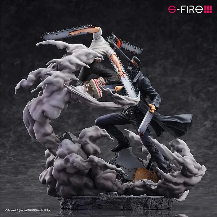 Chainsaw Man Statue Super Situation Figure Chainsaw Man vs. Samurai Sword 26 cm - Smalltinytoystore